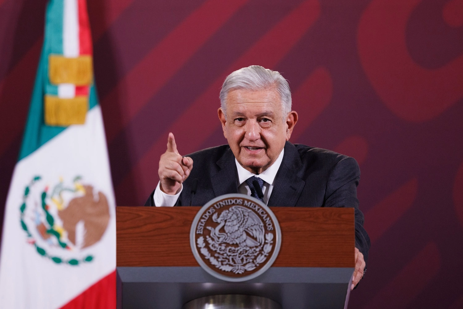 El presidente Andrés Manuel López Obrador dijo que las relaciones diplomáticas con España, siguen en pausa, el 27 de octubre de 2023. Foto Presidencia