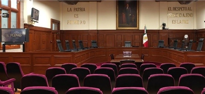 Salón de Plenos de la SCJN. Foto tomada del sitio de la Suprema Corte