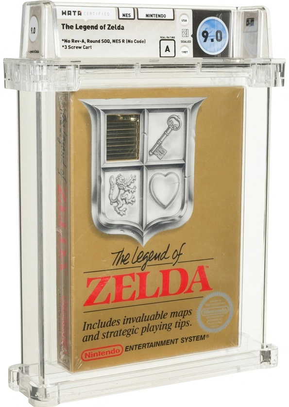 El videojuego Zelda rematado. Foto Afp