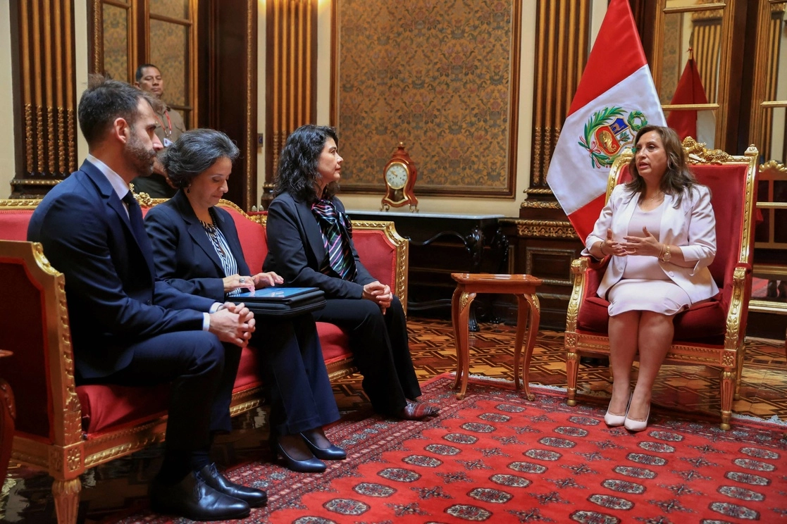 La presidenta de Perú, Dina Boluarte, renovó parte de su gabinete, para enfrentar el año y medio de gobierno que le queda, el 21 de diciembre de 2022. Foto Afp 