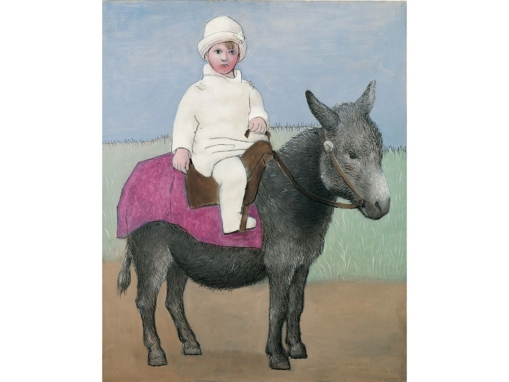 'Paul en un asno', de la Fundación Almine y Bernard Ruiz-Picasso, Madrid.Foto © FABA. Eric Baudouin © Sucesión Pablo Picasso, VEGAP, Madrid, 2024, cortesía del Museo Picasso de Málaga