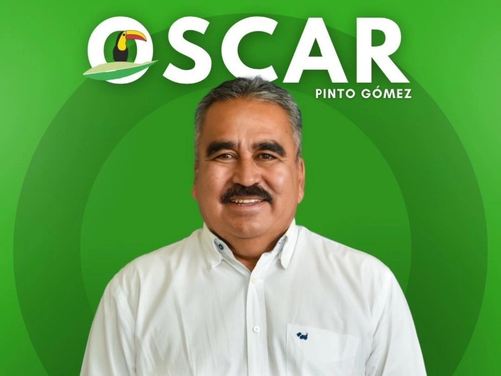 El ex abanderado notificó su decisión a la dirigente estatal del PVEM, Valeria Santiago Barrientos, quien informó que de ese partido es el único candidato que ha renunciado. Foto tomada de Facebook Oscar Pinto Gómez / Archivo