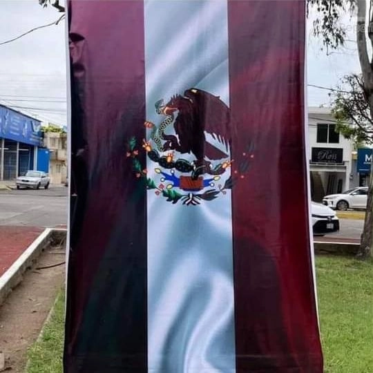 El gobernador Miguel Ángel Navarro pidió a través de sus redes sociales una disculpa pública “por haberse trastocado los colores de nuestra enseña nacional". Foto corresponsalía Nayarit