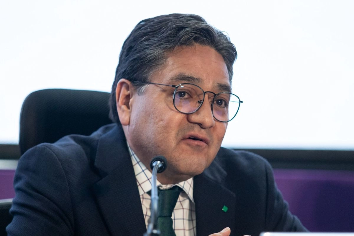 Hugo Patlán, entonces encargado de la Unidad Técnica, durante una conferencia de prensa sobre las denuncias de la elección judicial 