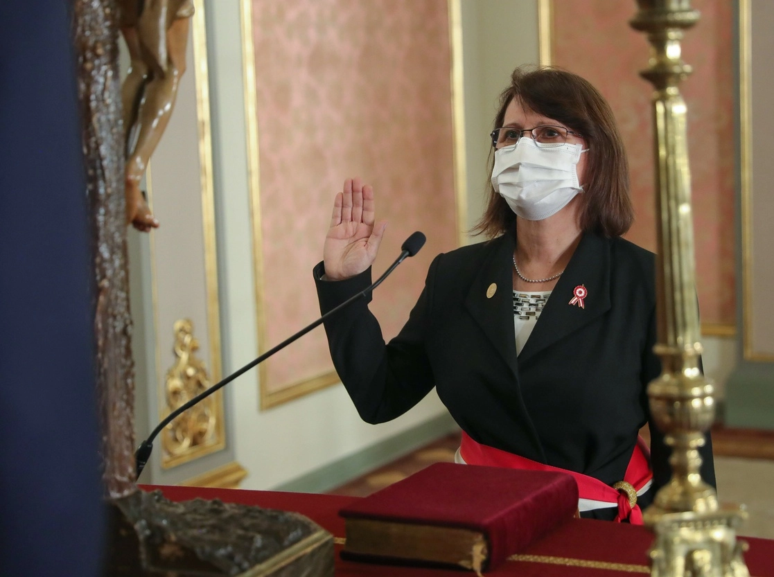 La ministra de Salud de Perú, Pilar Mazzetti, renunció tras la denuncia de que el expresidente Martín Vizcarra había sido vacunado contra el Covid-19 meses antes de que empezara la campaña de inmunización en el país. Foto Afp / Archivo