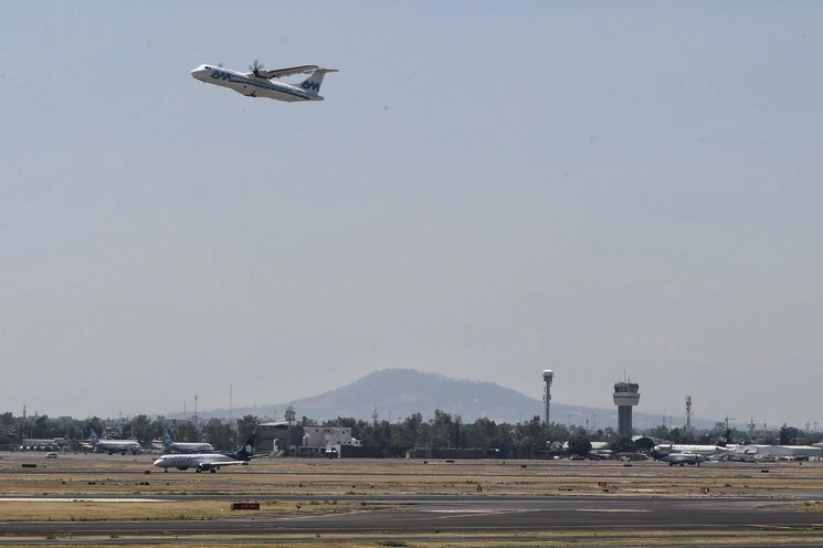 Aspectos del Aeropuerto Internacional de la Ciudad de México. Foto Marco Peláez/ archivo