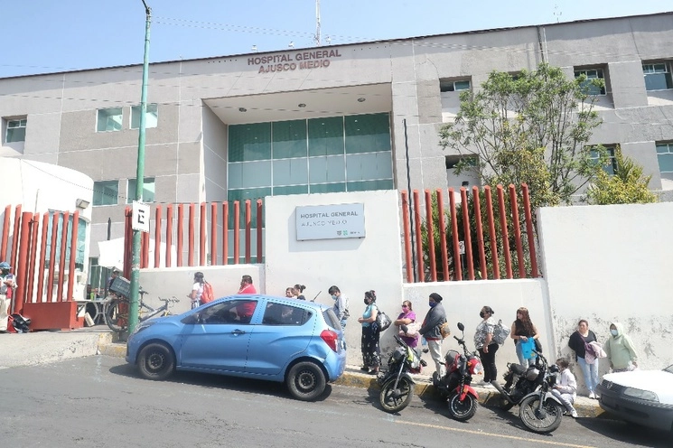 Aspecto exterior del hospital Ajusco Medio, el único que hasta mayo pasado se mantenía como hospital Covid. Foto Luis Castillo 