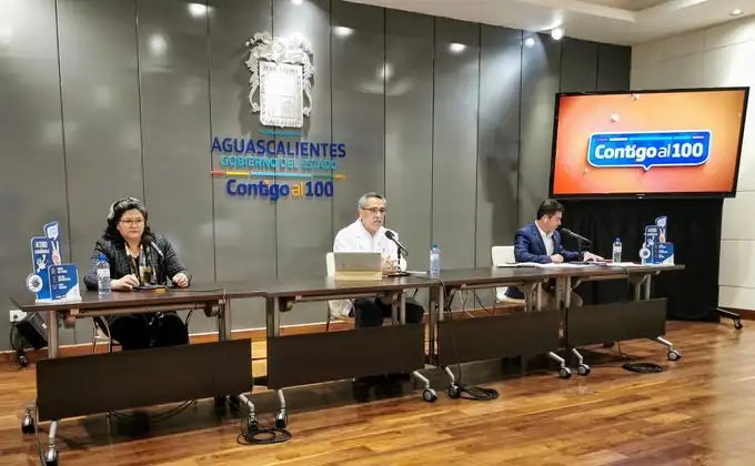 Reporte del Instituto de Servicios de Salud del estado de Aguascalientes sobre el avance del Covid-19 en la entidad. Foto @GobAgs