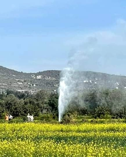 Aspectos de la fuga de hidrocarburos en Tlahuelilpan. Foto La Jornada