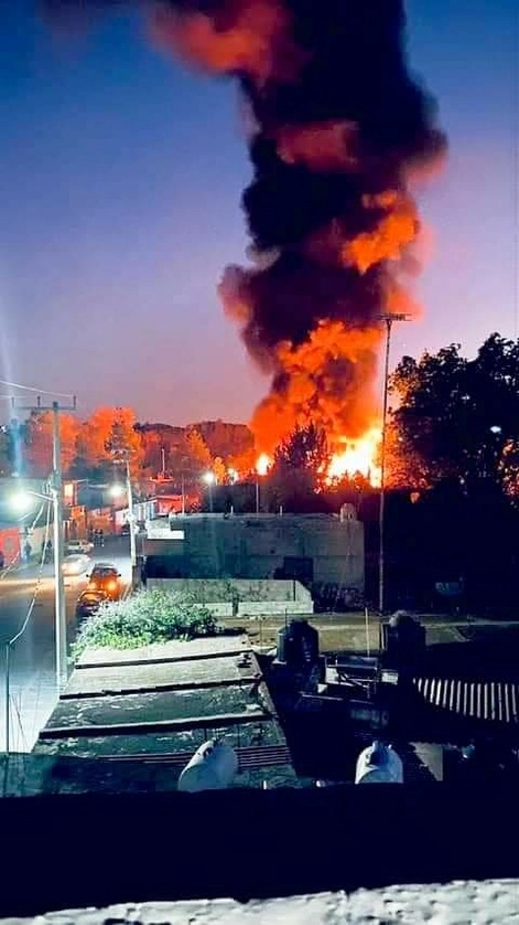 Aspectos del incendio. Foto Ricardo Montoya
