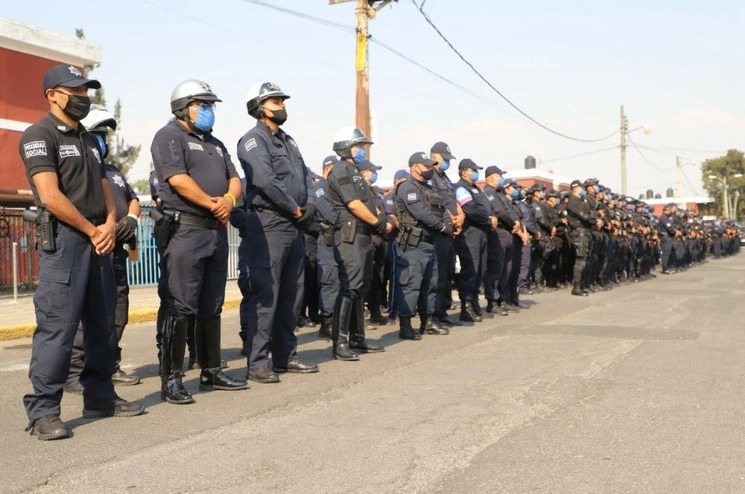 Hasta el momento un total de 12 policías municipales han dado positivo en las pruebas de detección de Covid-19. Foto La Jornada