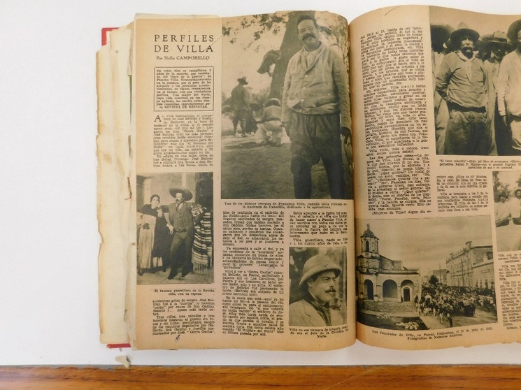 Periódicos de la época incluidos en la muestra ‘¡Viva Pancho Villa!: Una memoria del revolucionario del norte’. Foto cortesía de Memórica, México, haz memoria