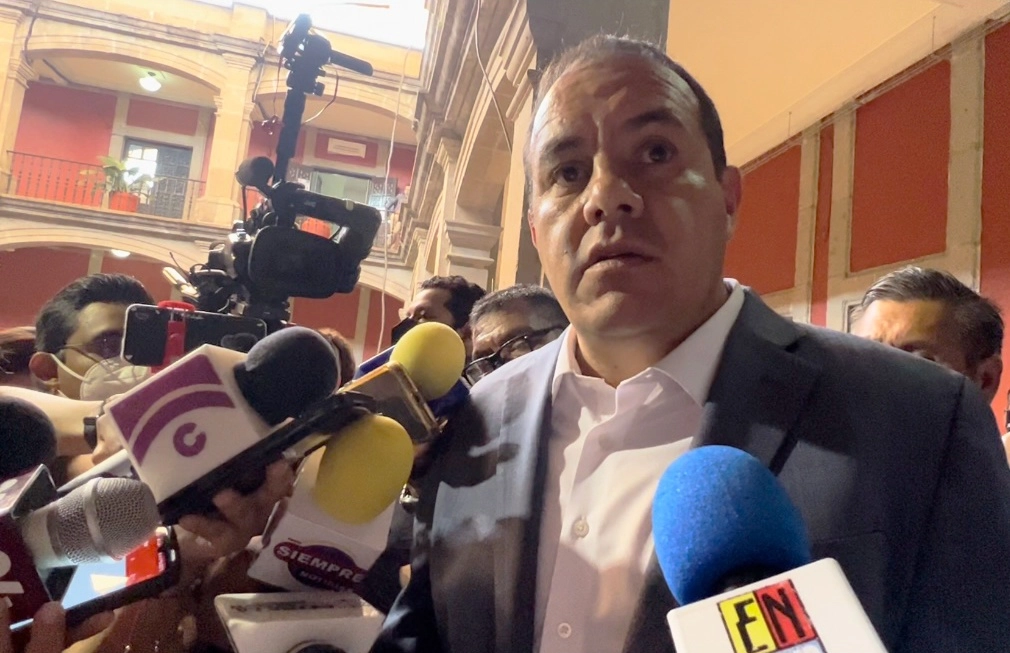 El gobernador de Morelos, Cuauhtémoc Blanco, defendió su estrategia de seguridad, así como su modelo de Mando Coordinado, bajo el cual, dijo, se han aprehendido a integrantes del crimen organizado. Foto Rubicela Morelos