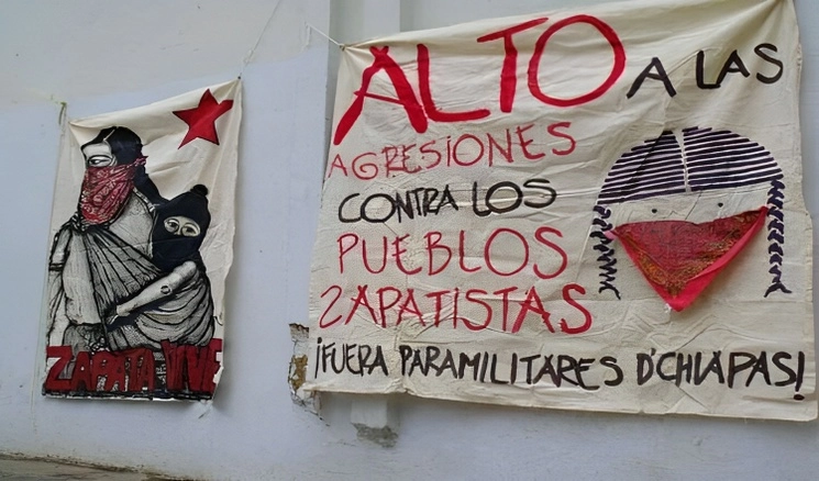 La Red de Resistencia y Rebeldía Ajmaq acusó a la organización Orcao de disfrazarse de "gobierno indígena" para difamar y calumniar al EZLN. Foto tomada de Twitter @rrr_ajmaq
