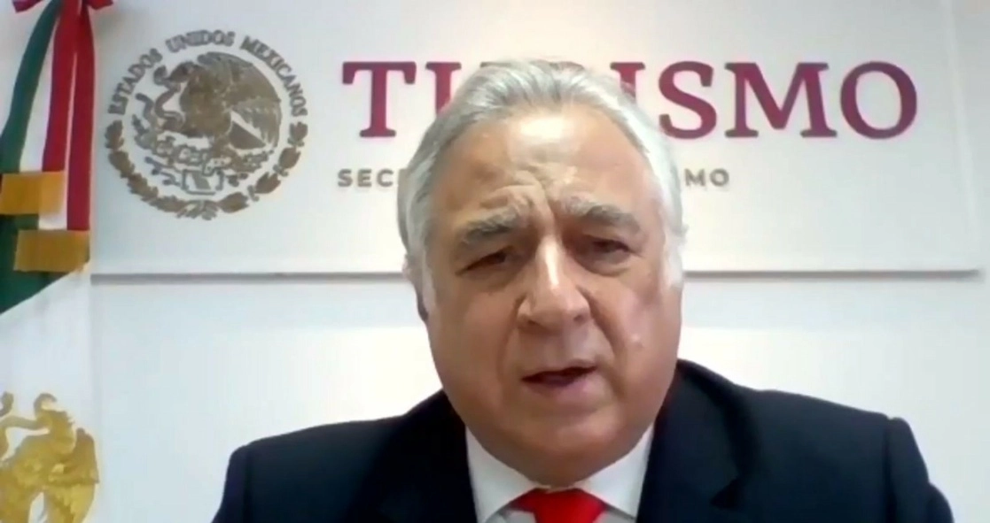 El repunte de la actividad turística del país se tendrá desde el segundo trimestre del año, dado que las expectativas en el sector son mejores por el inicio del programa de vacunación de Covid-19, afirmó Miguel Torruco, el 25 de febrero de 2021. Imagen tomada de la transmisión a través del Twitter de @SECTUR_mx