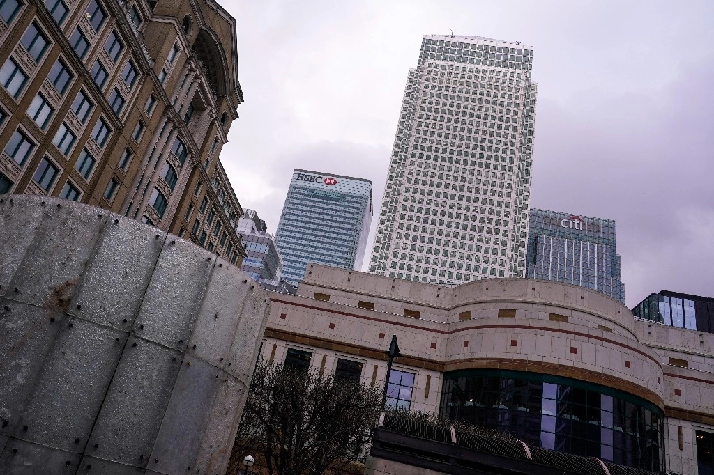 Sede de HSBC en el distrito financiero de Canary Wharf, en Londres. Foto Ap