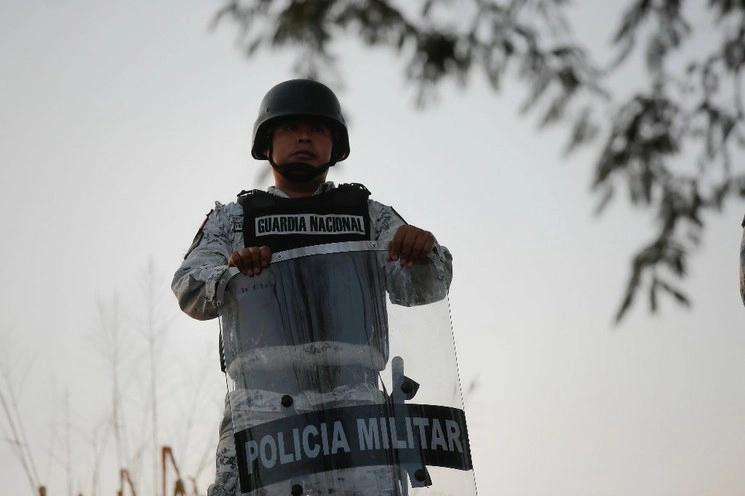 Elemento de la Guardia Nacional durante un operativo el pasado 16 de enero de 2020. Foto Víctor Camacho