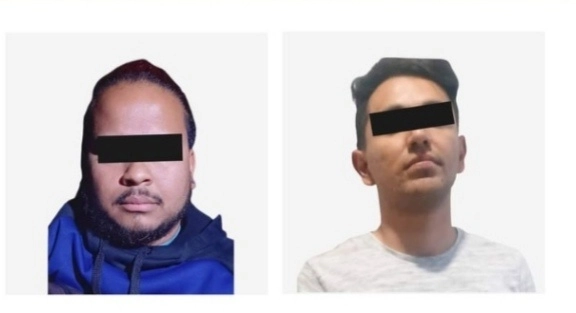 Dos hombres fueron detenidos en Hidalgo durante el operativo de rescate de mujeres víctimas de trata. Foto Fiscalía