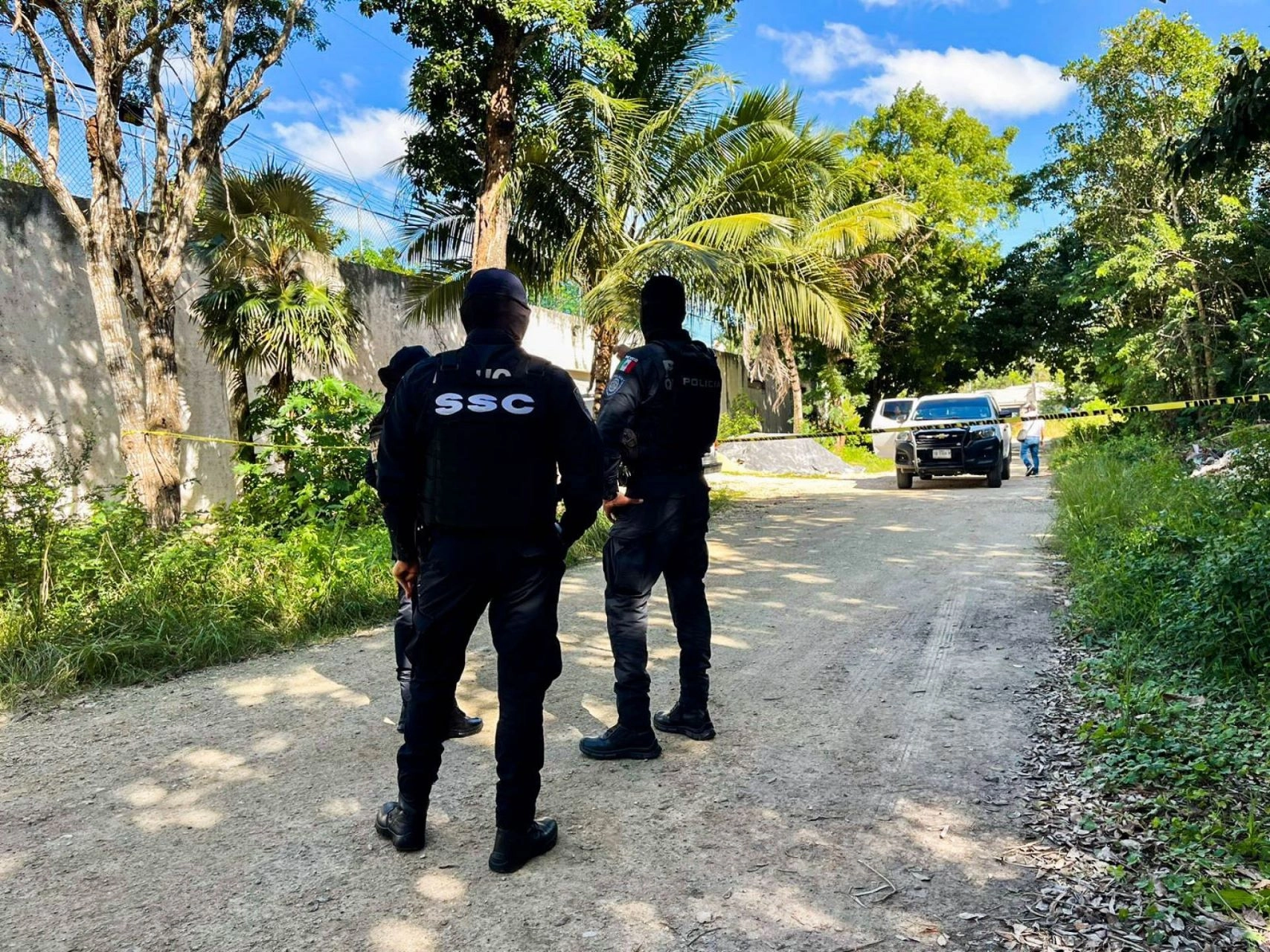 Policías de Cancún durante un operativo en imagen de archivo. Foto 