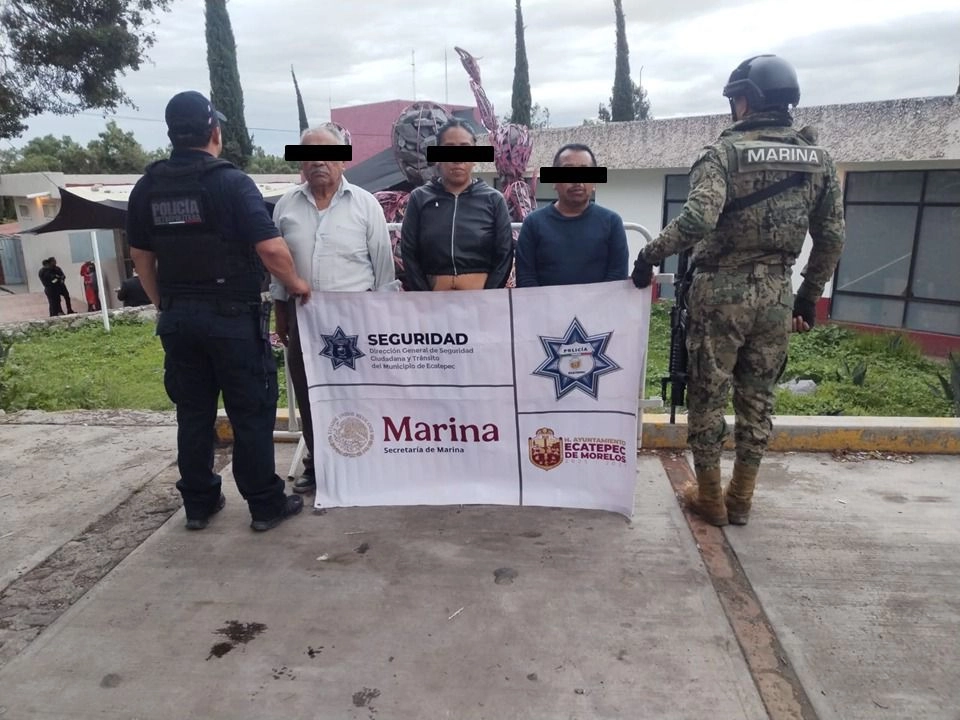 La menor fue canalizada al DIF para su atención médica, psicológica y legal, mientras que los detenidos fueron trasladados al MP 
