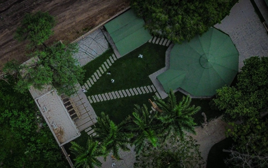 Vista aérea de la finca donde habría sido secuestrado 'El Mayo' Zambada. Foto José Betanzos/ Cuartoscuro/ La Jornada