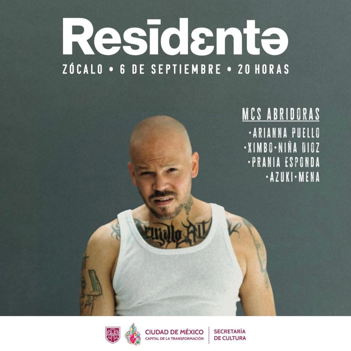 Residente es reconocido por incluir en sus letras temas sociales y de protesta, ha mantenido un liderazgo constante en la escena musical desde su época como fundador y vocalista principal de Calle 13 hasta su actual carrera solista. 