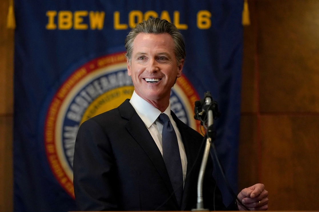 El gobernador Gavin Newsom durante un evento en San Francisco, el martes 14 de septiembre de 2021. Foto Ap