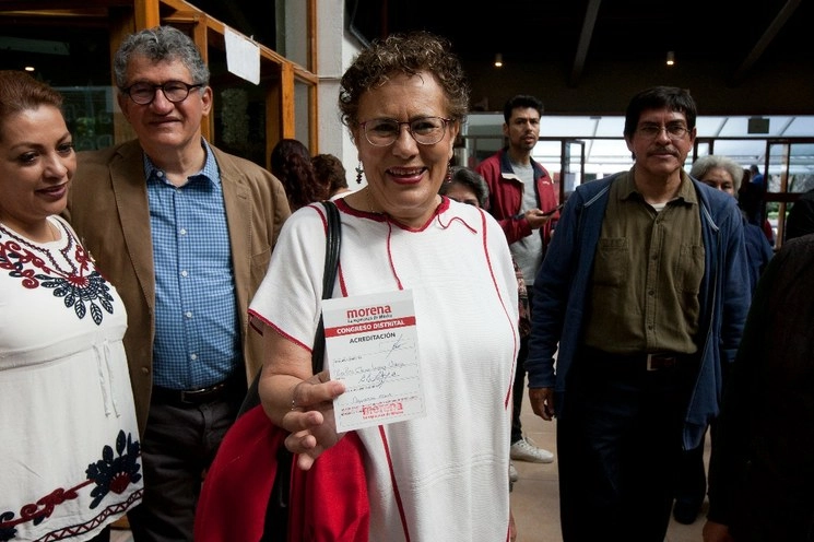 Bertha Luján, presidenta del Consejo Nacional de Morena. Foto  Cristina Rodríguez / archivo 