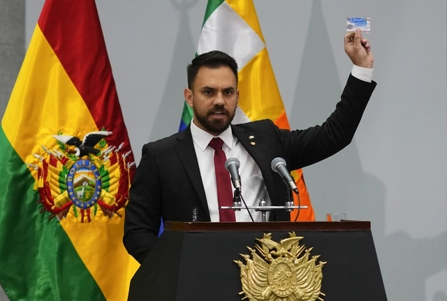 Eduardo del Castillo, ministro de Gobierno de Bolivia en imagen de archivo. Foto Ap