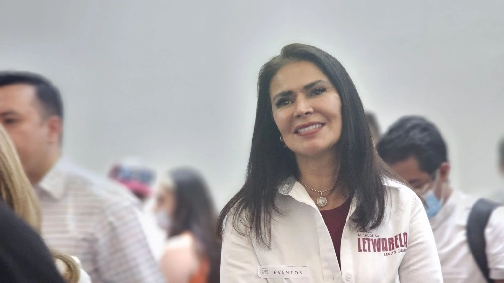 Lety Varela, aspirante de la coalición Seguimos Haciendo Historia a la alcaldía de Benito Juárez. Foto cortesía del equipo de campaña de la candidata