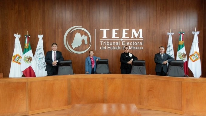 Sesión de este miércoles donde se resolvieron los últimos pendientes del proceso electoral del 2 de junio. Foto TEEM
