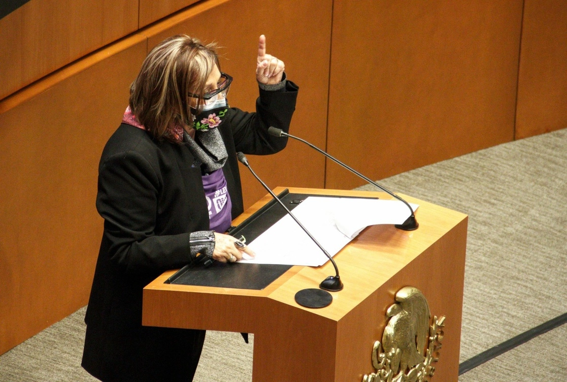 Martha Lucía Micher Camarena, senadora de Morena recibió amenazas por su iniciativa sobre el aborto. Foto Cuatoscuro / Archivo