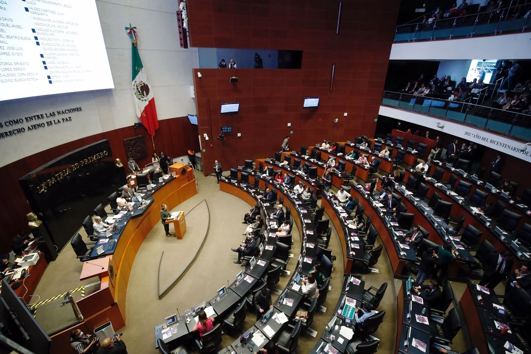 Sala de sesiones del Senado de la República en imagen de archivo. Foto 