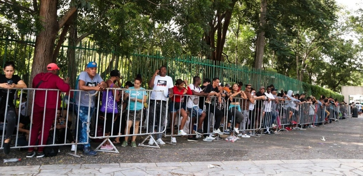 Se atenderá a los migrantes en el parque ecológico Los Cerritos, en el sur de Tapachula, para evitar aglomeraciones, el 25 de septiembre de 2023. Foto Cuartoscuro