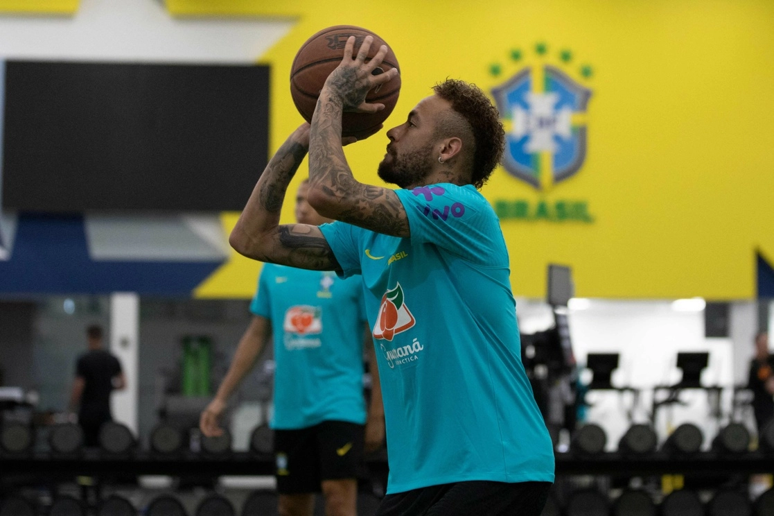 El jugador se encuentra con su selección entrenando antes de que comience la Copa América. Foto Afp