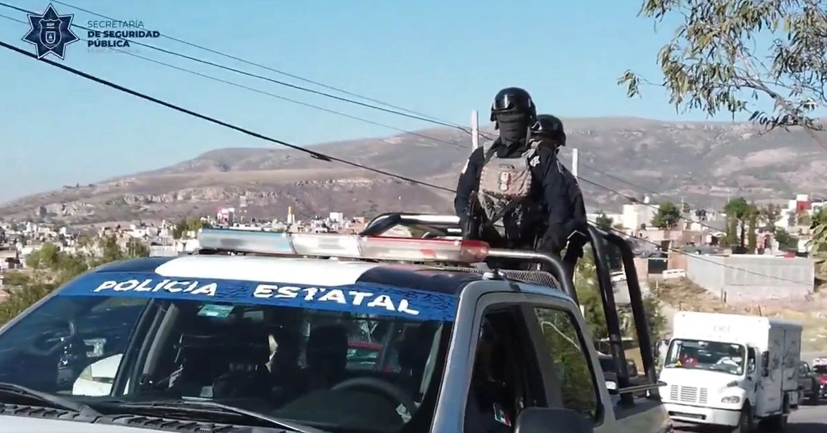 Operativo policiaco en Zacatecas, en imagen de archivo. Foto