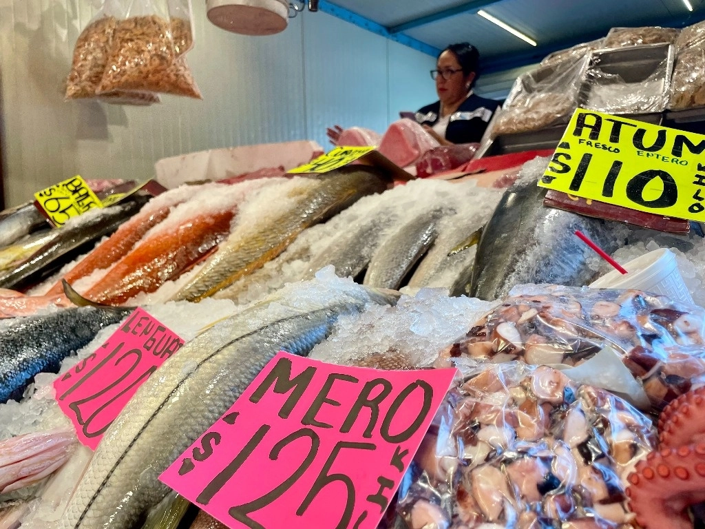 El glaseado es una técnica aceptable a nivel mundial para conservar pescados y mariscos en buen estado, “el problema es que muchas veces se abusa y el porcentaje de agua congelada que se añade es exagerado, afectando el bolsillo de las personas y al sector pesquero mexicano que ofrece producto con menos glaseado”, dijo la directora de Transparencia de Oceana en México, Mariana Aziz. Foto Roberto García Ortiz / Archivo