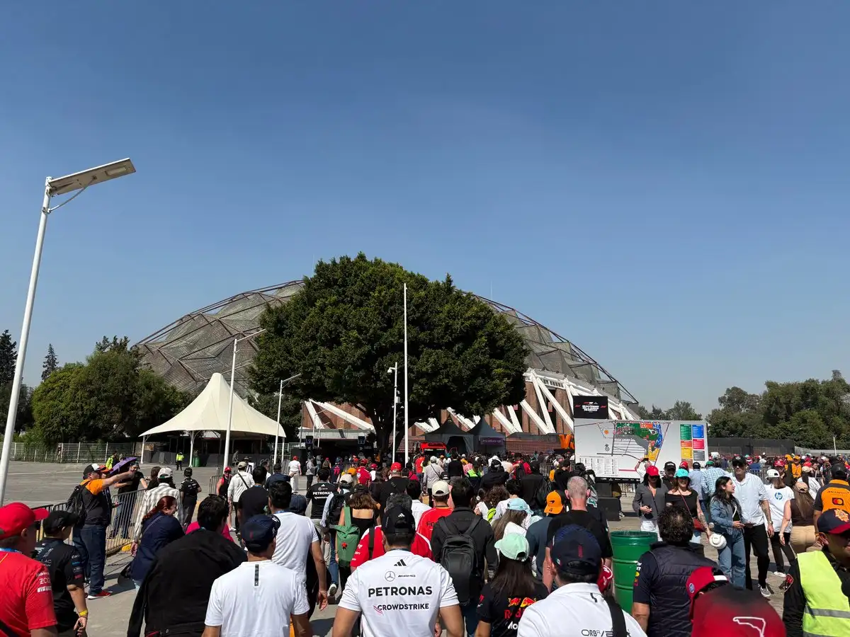 Inmediaciones del autódromo Hermanos Rodríguez donde se realiza el GP de México 2025, el 26 de octubre de 2025.