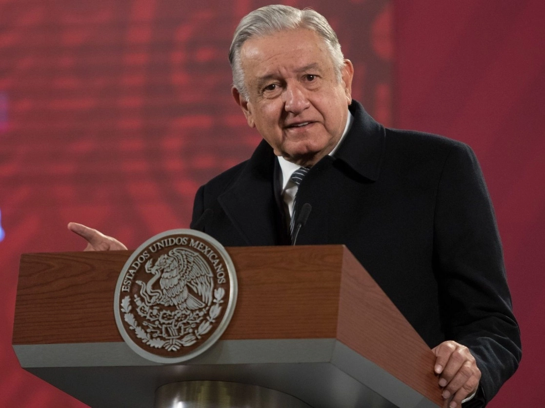 El presidente Andrés Manuel López Obrador durante su conferencia matutina en Palacio Nacional, en la Ciudad de México, el 10 de diciembre de 2020. Foto Cuartoscuro