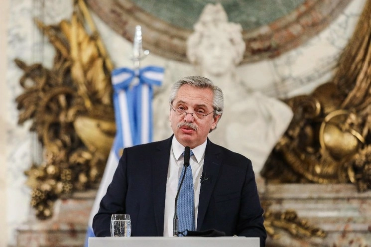 Alberto Fernández, presidente de Argentina, en imagen de archivo. Foto Afp