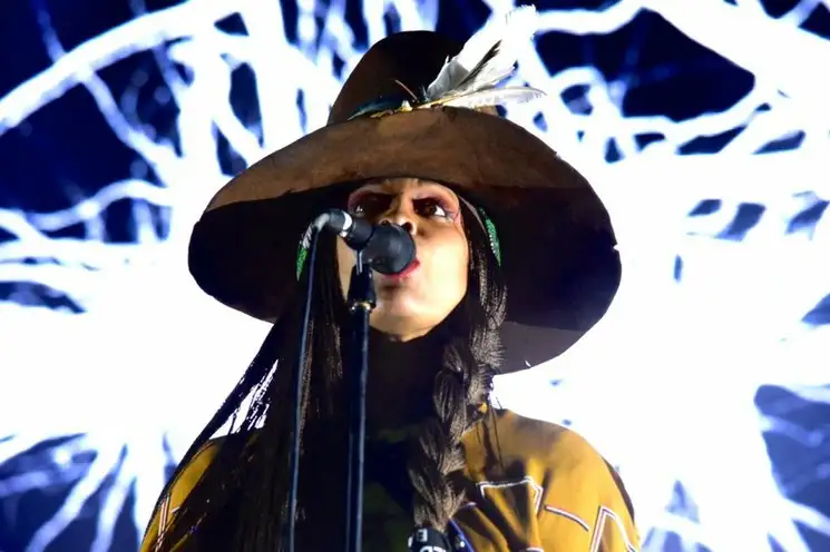 En la imagen, Eryckah Badu quien se presentó en el Carnaval Bahidorá. Foto cortesía Arturo Torres