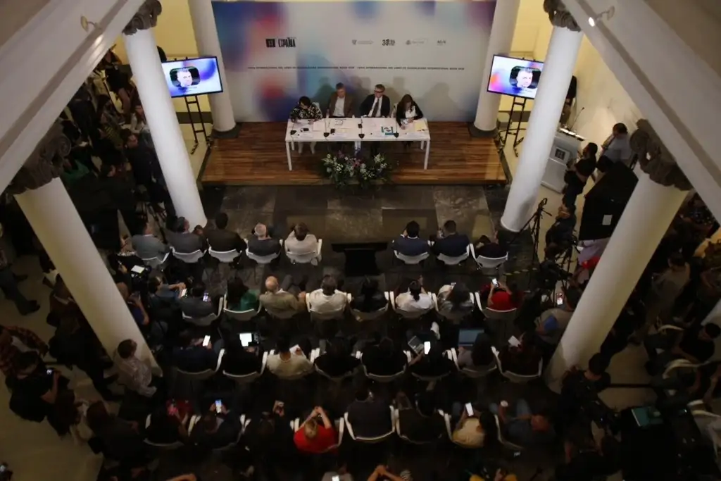 La FIL ofreció una conferencia de prensa sobre el programa de actividades e invitados al encuentro este año. Foto Arturo Campos