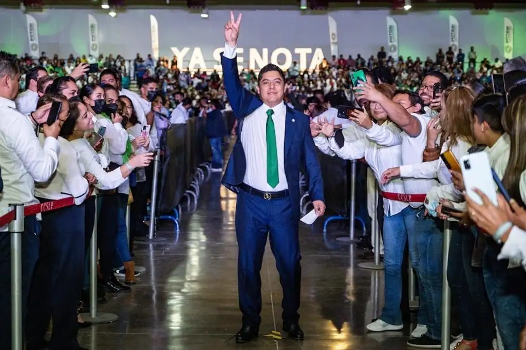 Ricardo Gallardo se valió de una producción artística en la que se destacó la bonanza de las cuatro regiones del Estado y un cortometraje cinematográfico. Foto cortesía