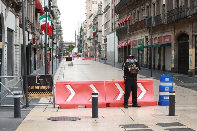 Calle cerrada en el Centro Histórico, el pasado 6 de septiembre. Foto María Luisa Severiano