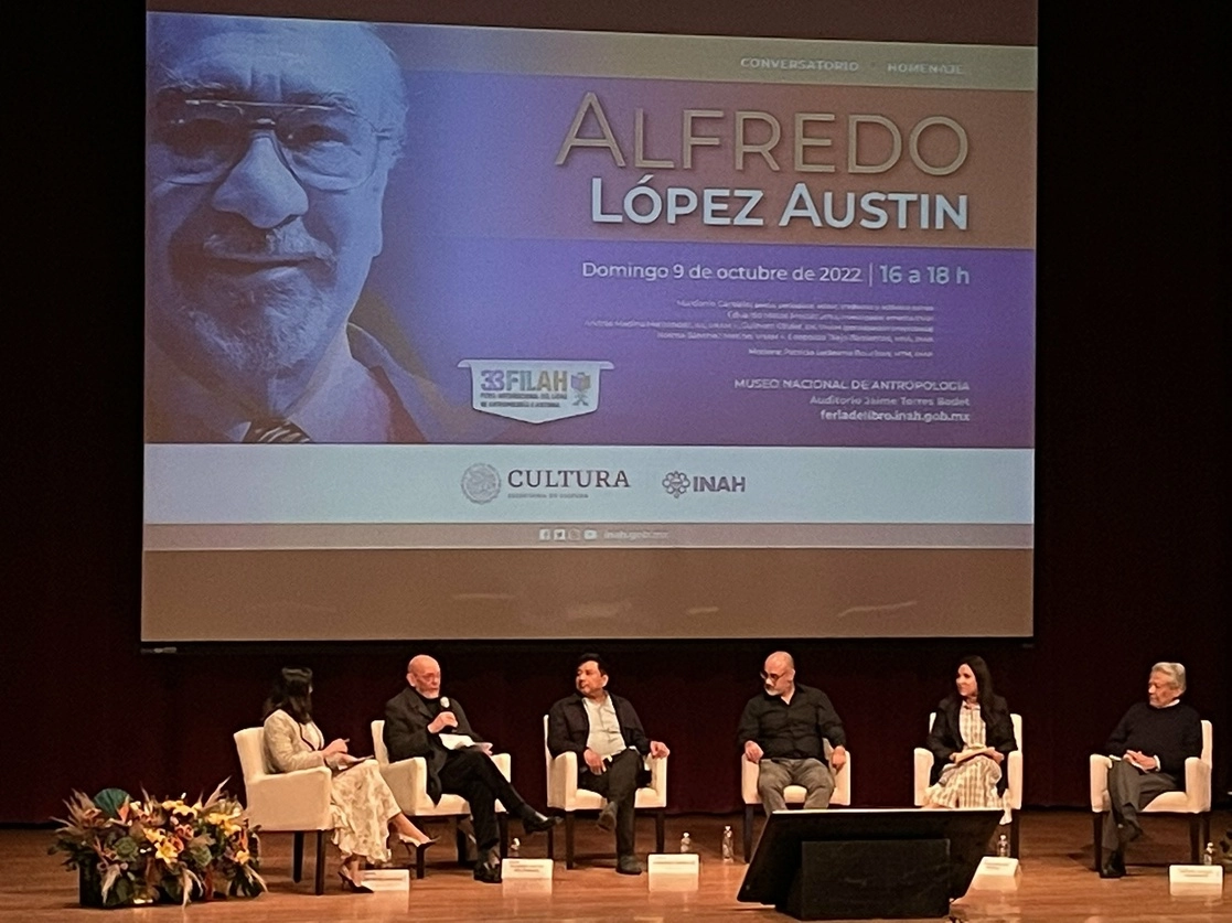 Académicos reconocieron los aportes del historiador Alfredo López Austin, fallecido hace un año. Foto @mna_inah