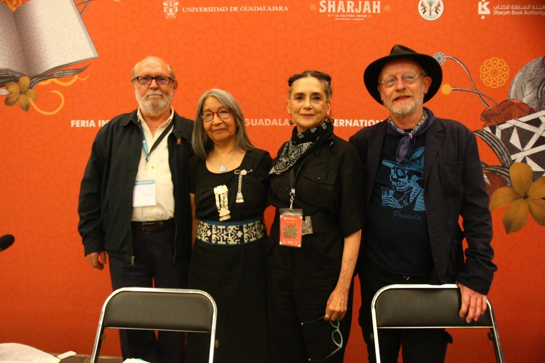 Homenaje a Liliana Ancalao en la Feria Internacional del Libro de Guadalajara. Foto Arturo Campos Cedillo