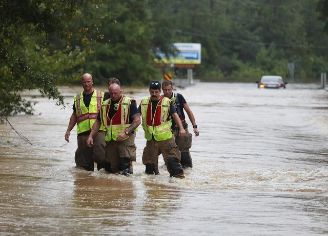 Tras el paso del huracán ‘Sally’ en Pensacola, Florida. Foto Afp 
