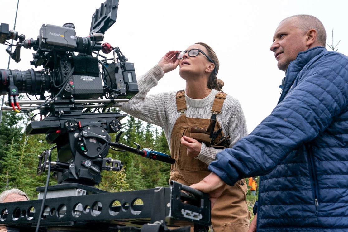 Robin Wright en el rodaje de ‘Land’. Foto Ap