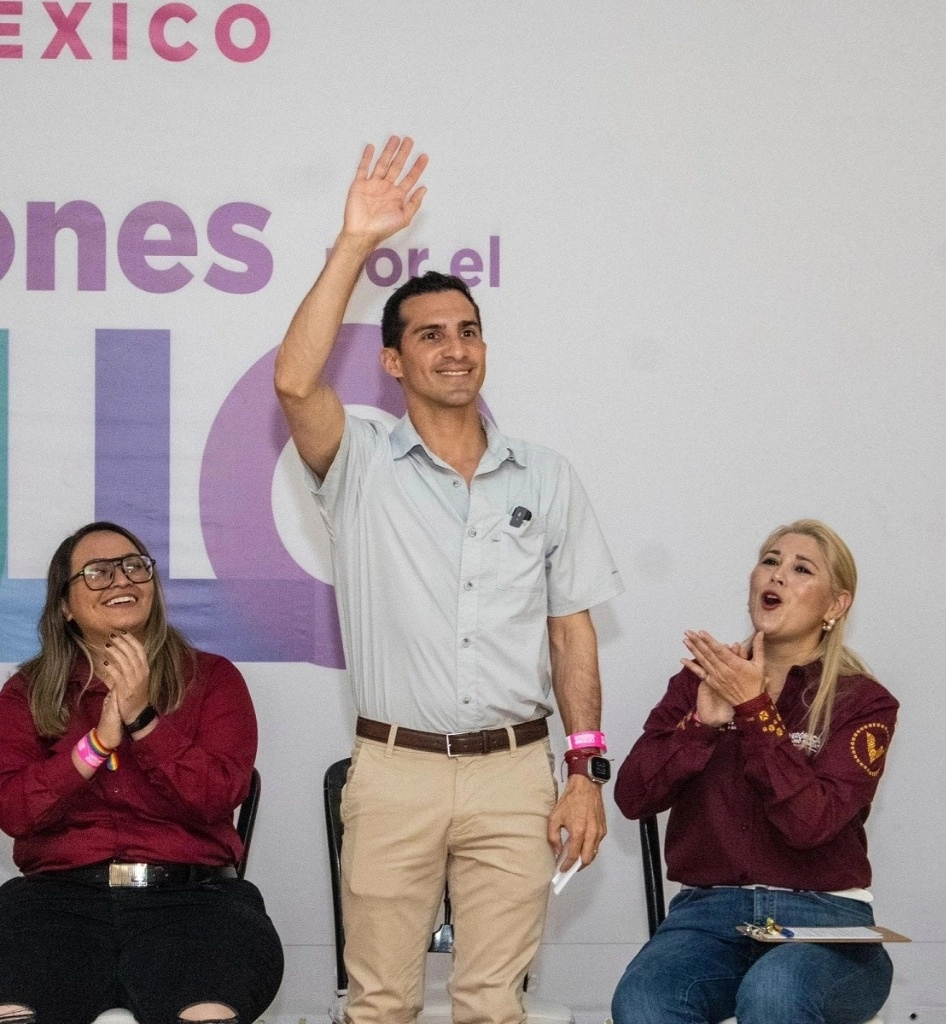 Rommel Pacheco, candidato de Morena-PT-PVEM a la presidencia municipal de Mérida, Yucatán. Foto Luis Boffil