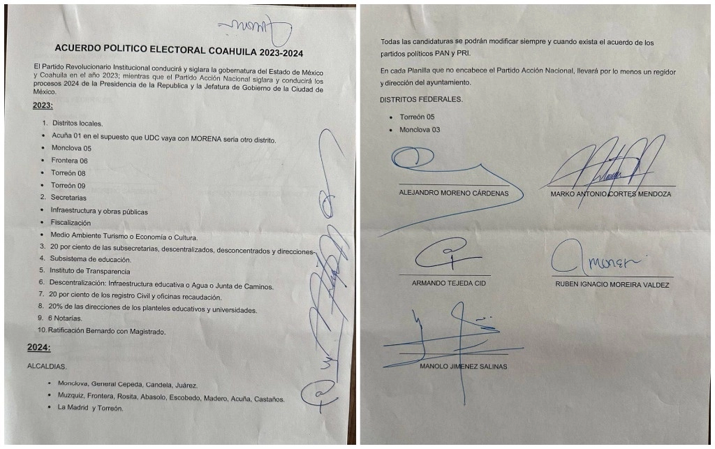 Documento difundido por el dirigente nacional del PAN 